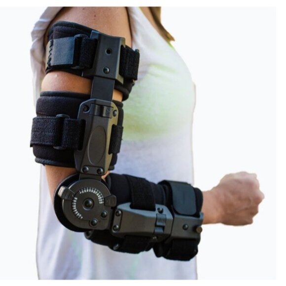 Medical Hinged ROM Elbow Brace Arm Injury Recovery Splint Stabilizer Universal - Picture 2 of 6